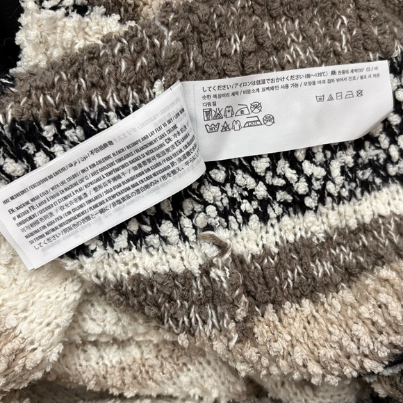 Hollister Cozy Soft Cardigan Sweater Cream Brown Neutral Western small - Picture 9 of 11